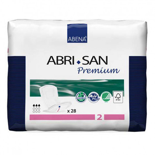 Bladder Control Pad Abri-San™ Premium 10 Inch Length Light Absorbency Fluff / Polymer Core Level 2 Adult Unisex Disposable