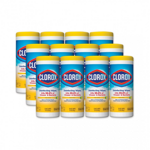 35-Ct Clorox Disinfecting Wipes in Can (12pc) Lemon Scent