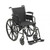 Lightweight Wheelchair drive™ Cruiser III Dual Axle Desk Length Arm Flip Back / Removable Padded Arm Style Swing-Away Footrest Black Upholstery 20 Inch Seat Width 300 lbs. Weight Capacity