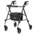 4 Wheel Rollator McKesson Silver Folding Aluminum Frame