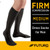 7X Compression Socks 3M™ Futuro™ Knee High Large Black Closed Toe