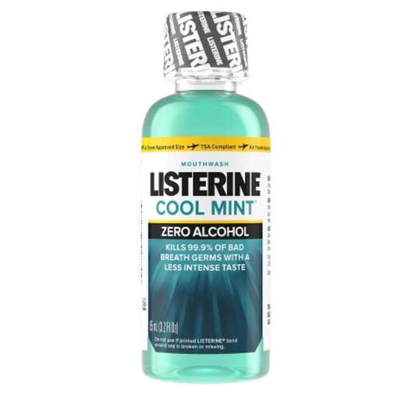 3X Mouthwash Listerine® Zero™ 3.2 oz. Clean Mint Flavor