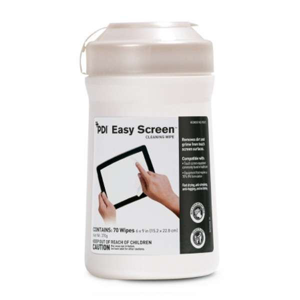 10X Easy Screen® Surface Cleaner Premoistened Alcohol Based Wipe 70 Count Canister Disposable Alcohol scent NonSterile