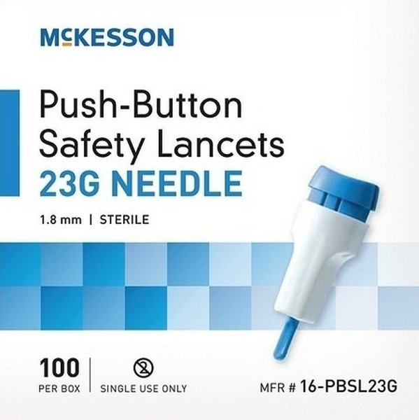 McKesson 23 Gauge Safety Lancets, 1.8 mm