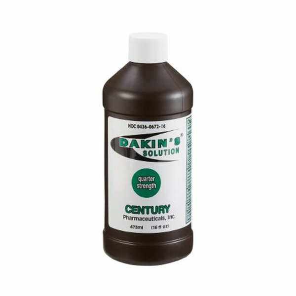 7X Antimicrobial Wound Cleanser Dakin's® Quarter Strength Bottle Sodium Hypochlorite