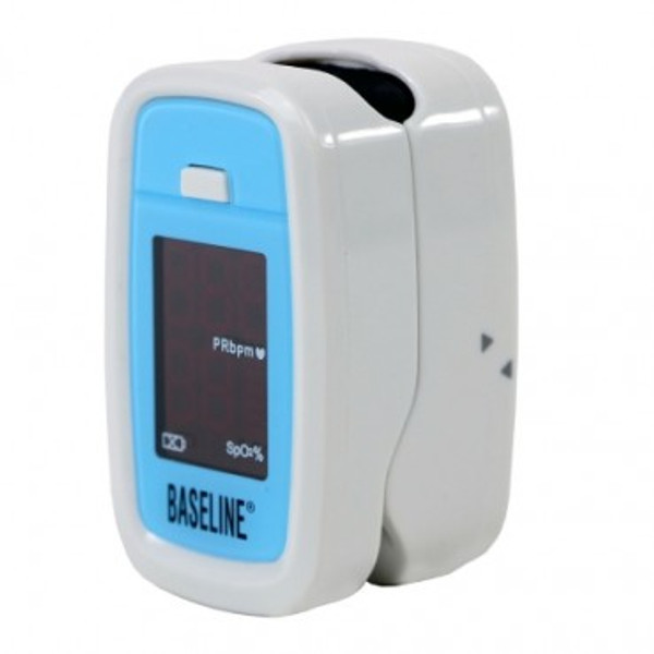 7X Fingertip Pulse Oximeter Baseline® Battery Operated Visible Alarm