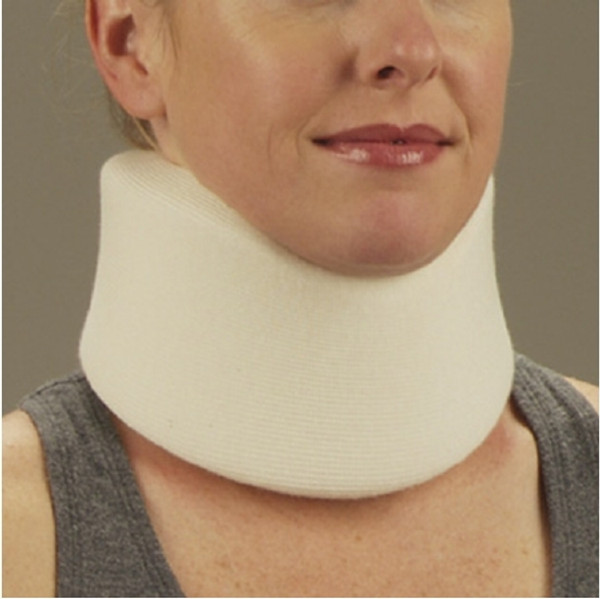 10X Cervical Collar DeRoyal® Low Contoured / Medium Density Adult One Size Fits Most One-Piece 2-1/2 Inch Height 22 Inch Length