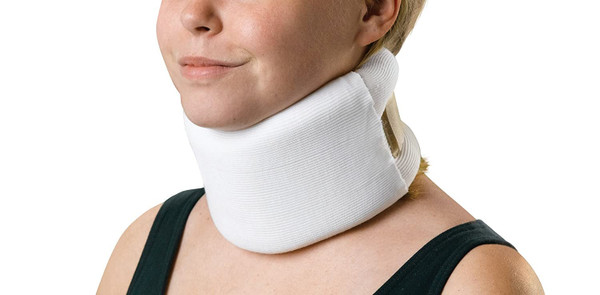 5X Cervical Collar Serpentine Low Contoured / Firm Density Adult Large One-Piece 4 Inch Height 24 Inch Length