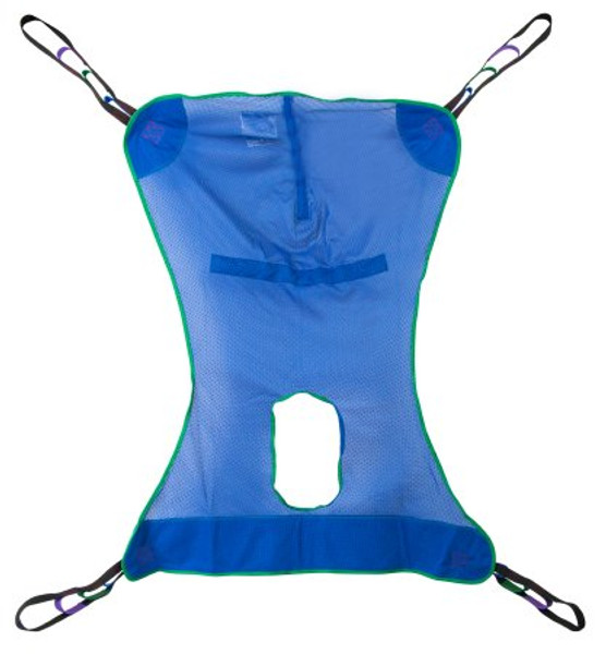 Full Body Commode Sling McKesson 4 or 6 Point Without Head Support Large 600 lbs. Weight Capacity