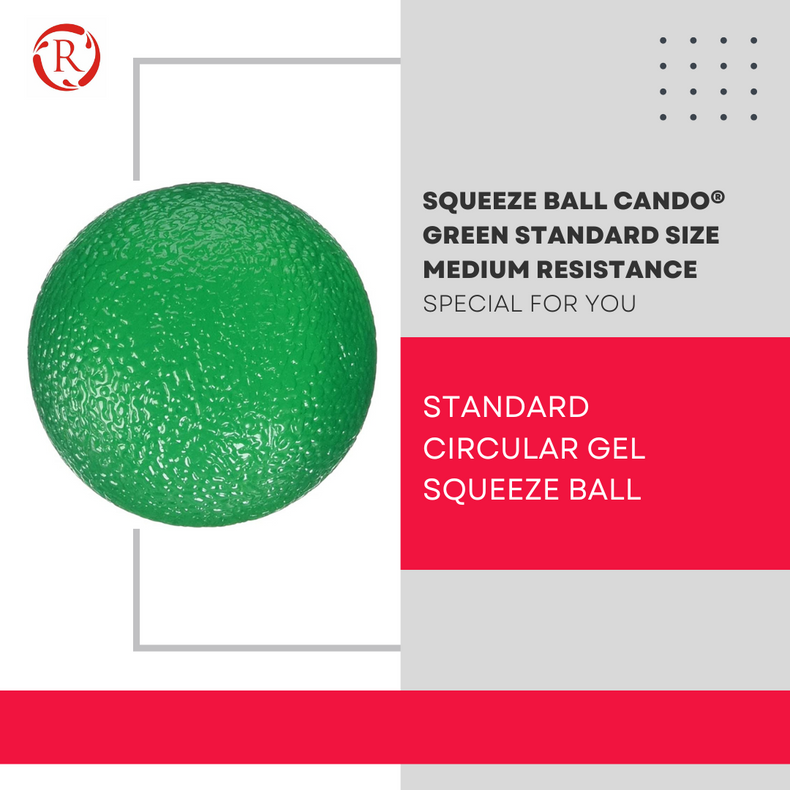 Squeeze Ball CanDo® Green Standard Size Medium Resistance