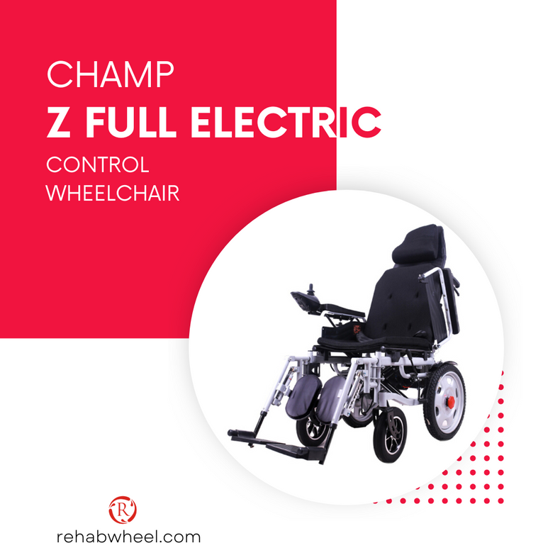 CHAMP Z FULL ELECTRIC CONTROL WHEELCHAIR