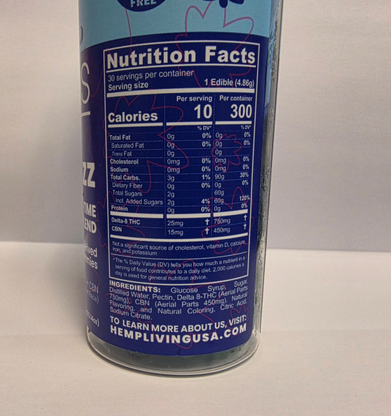 Blue Razz Extreme Nite-Time Gummies