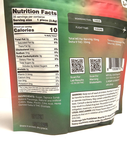 Prickly Pear Watermelon D9 Gummies - Ingredients