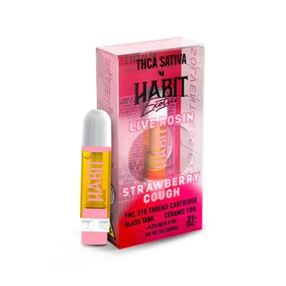 Strawberry Cough 1g THCA Vape Cartridge