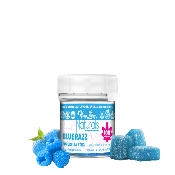 Delta 9 Blue Razz Gummies