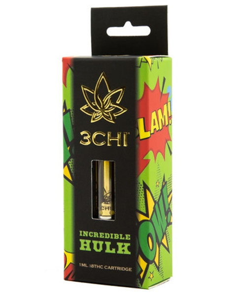 Incredible Hulk Delta 8 Vape Cartridge available at GreenRX™