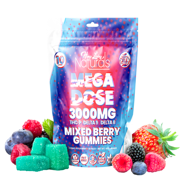 3000mg Mixed Berry Gummies
