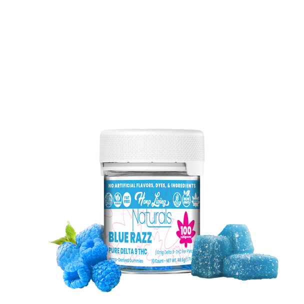 Delta 9 Blue Razz Gummies