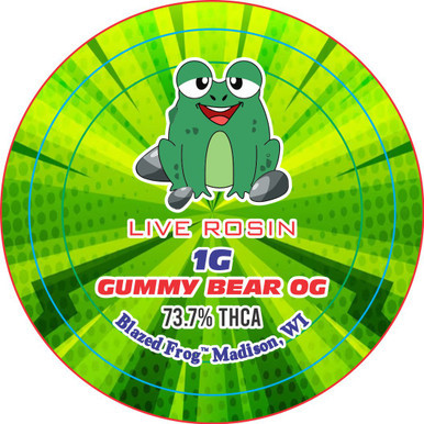 THCA Live Rosin Gummy Bear OG Concentrate