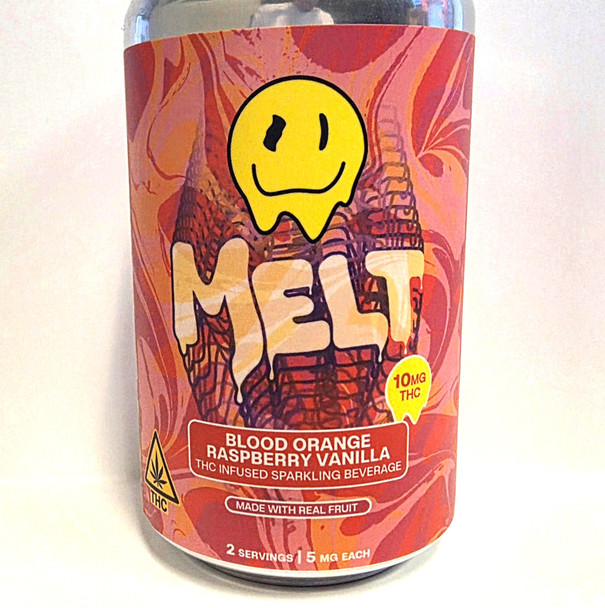THC Infused 10mg Sparkling Beverage - Blood Orange Raspberry Vanilla