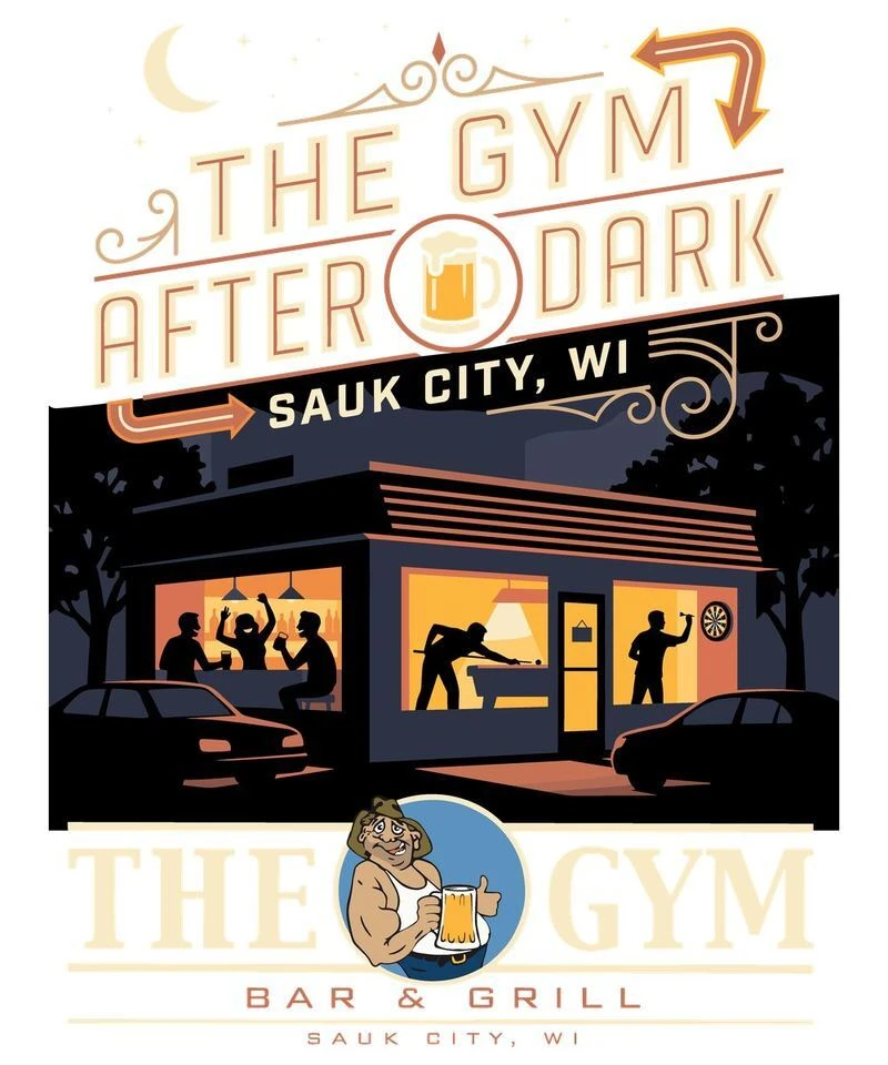 The Gym After Dark shirt – Sauk City THCA vending machine at The Gym Bar and Grill on Water St