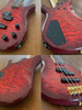 Fernandes Revolver Bass, FRB-40, Quilted Red Burst, 1990s