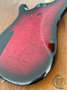 Fernandes Revolver Bass, Quilted Red Burst, 1990s, FRB-40