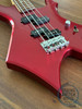 BC Rich Warlock Bass Guitar, Candy Apple Red, 2000’s