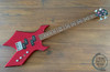 BC Rich Warlock Bass Guitar, Candy Apple Red, 2000’s