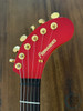 Fernandes ZO-3, Metallic Red, 2000s Nomad Travel Guitar, w/Onboard Speaker