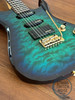 Fernandes HSS Super Strat, Quilted Aqua Burst, MIJ, 1990s