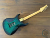 Fernandes HSS Super Strat, Quilted Green Burst, MIJ, 1990s