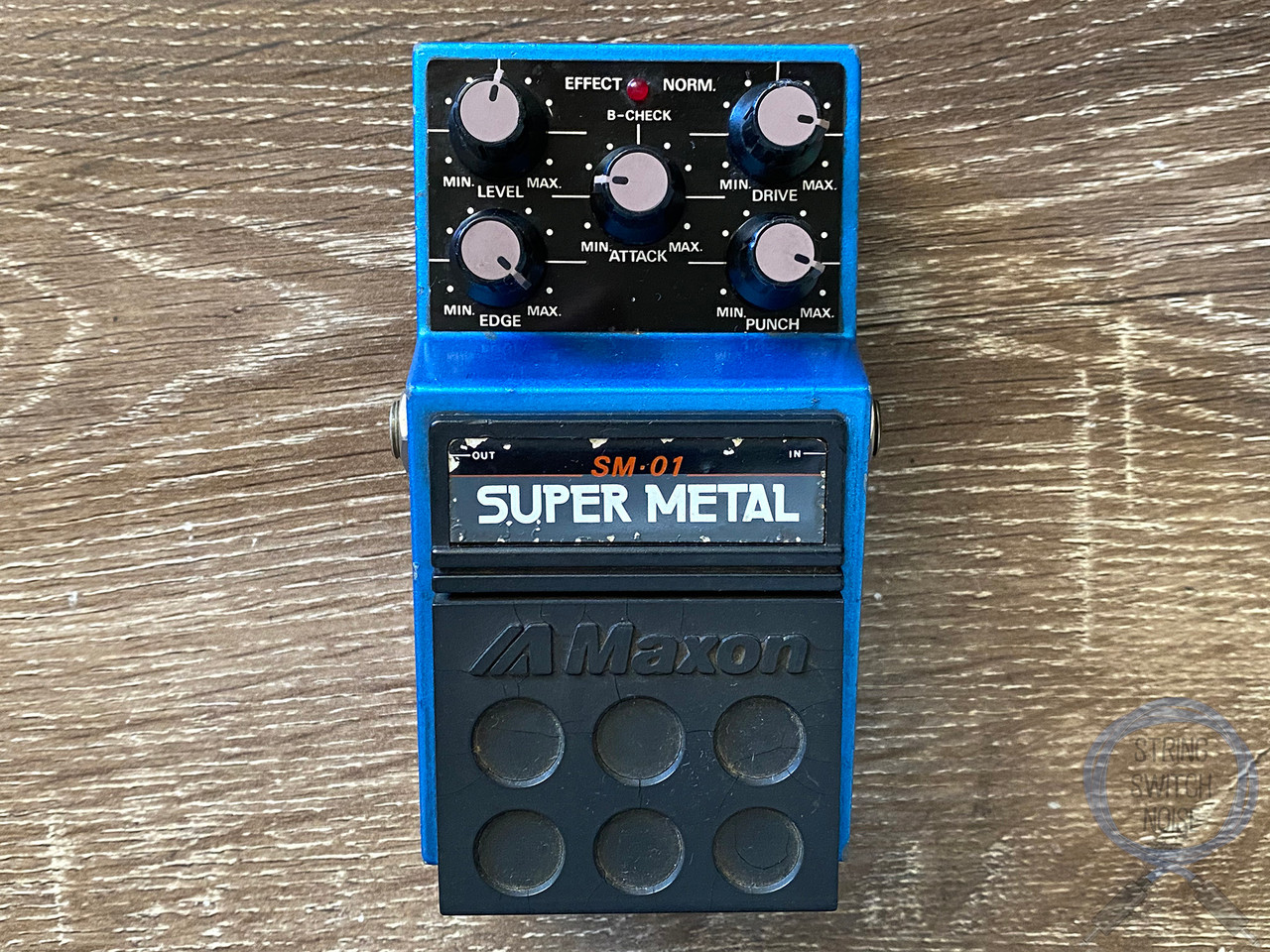 Maxon SM-01, Super Metal, Distortion, MIJ, 1980s, Vintage Guitar Effect Pedal