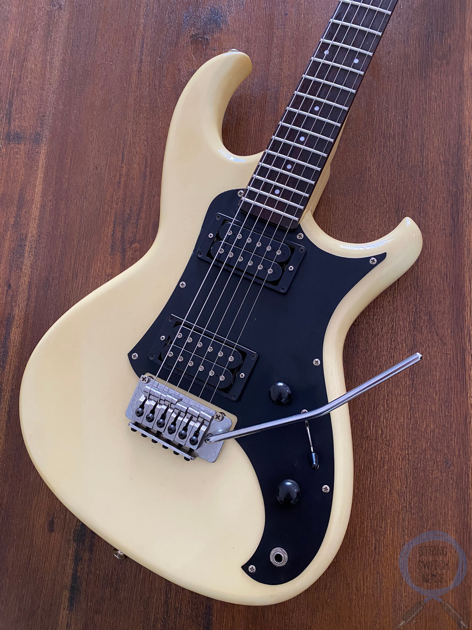 Aria Pro II Guitar, RS Wildcat, HH SUPER STRAT, Vintage White, MIJ, 1986, 