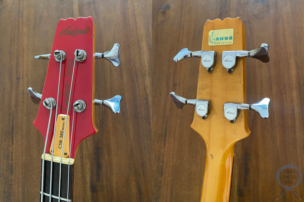 Aria Pro II Bass, Cardinal Series, MIJ 1982, Red, 32” Medium Scale
