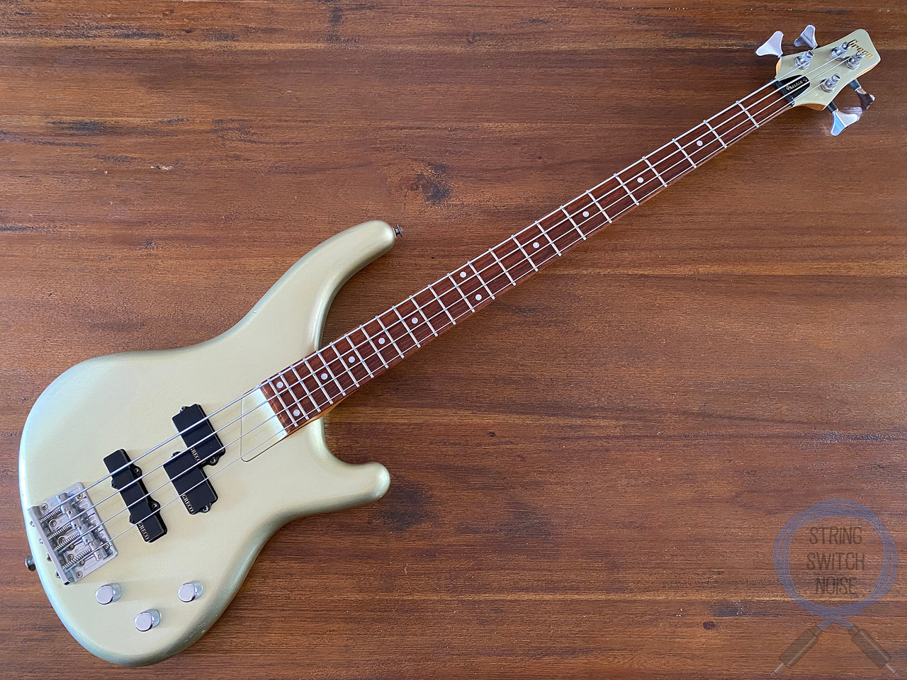 Greco Phoenix Bass, PXB-400, Champagne Gold Silver, MIJ, 2002