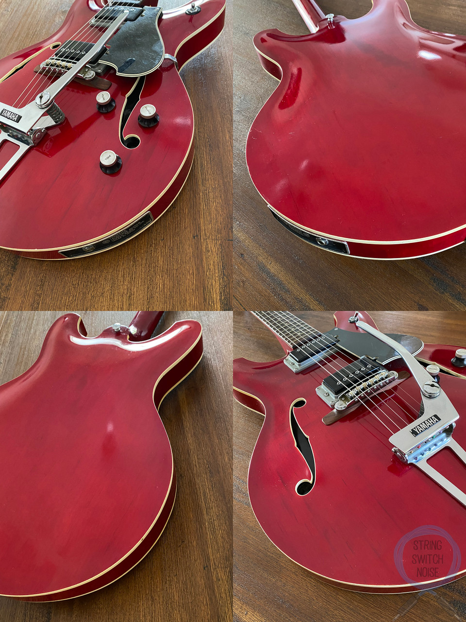 Yamaha, SA30T, Vintage 1968, Wine Red, Hollow Body, Case