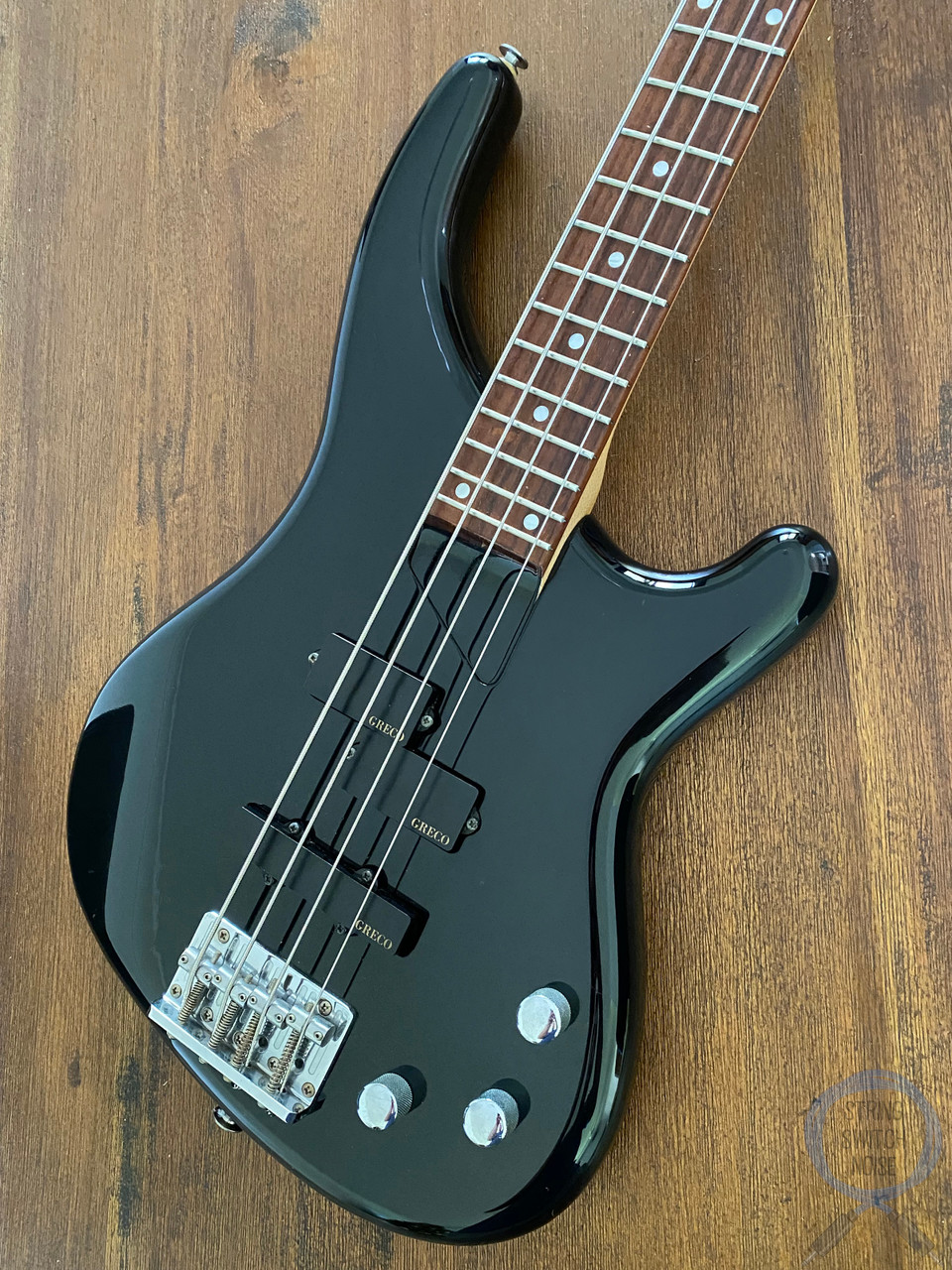 Greco Phoenix Bass, PXB-400, Black, Made In Japan, 2002 - String 