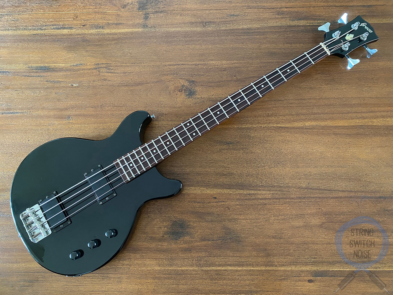 Greco Bass, TVB-45, Black, Made In Japan, 1990, Medium 32” Scale