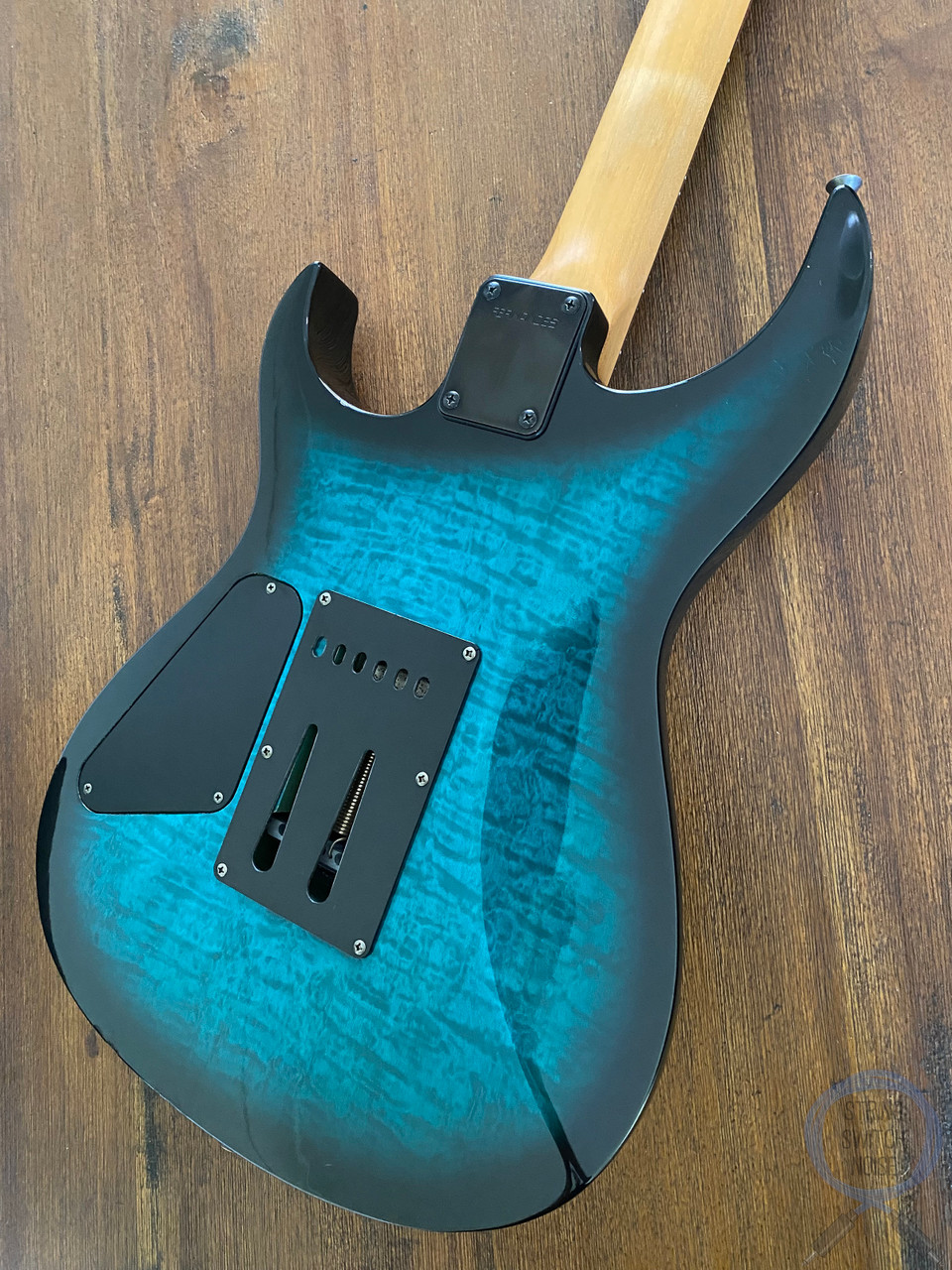 Fernandes HSS Super Strat, Quilted Aqua Burst, Late 1990s