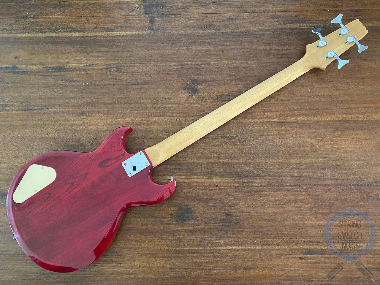 Aria Pro II Bass, Cardinal Series, 32” Medium Scale, Red, 1983
