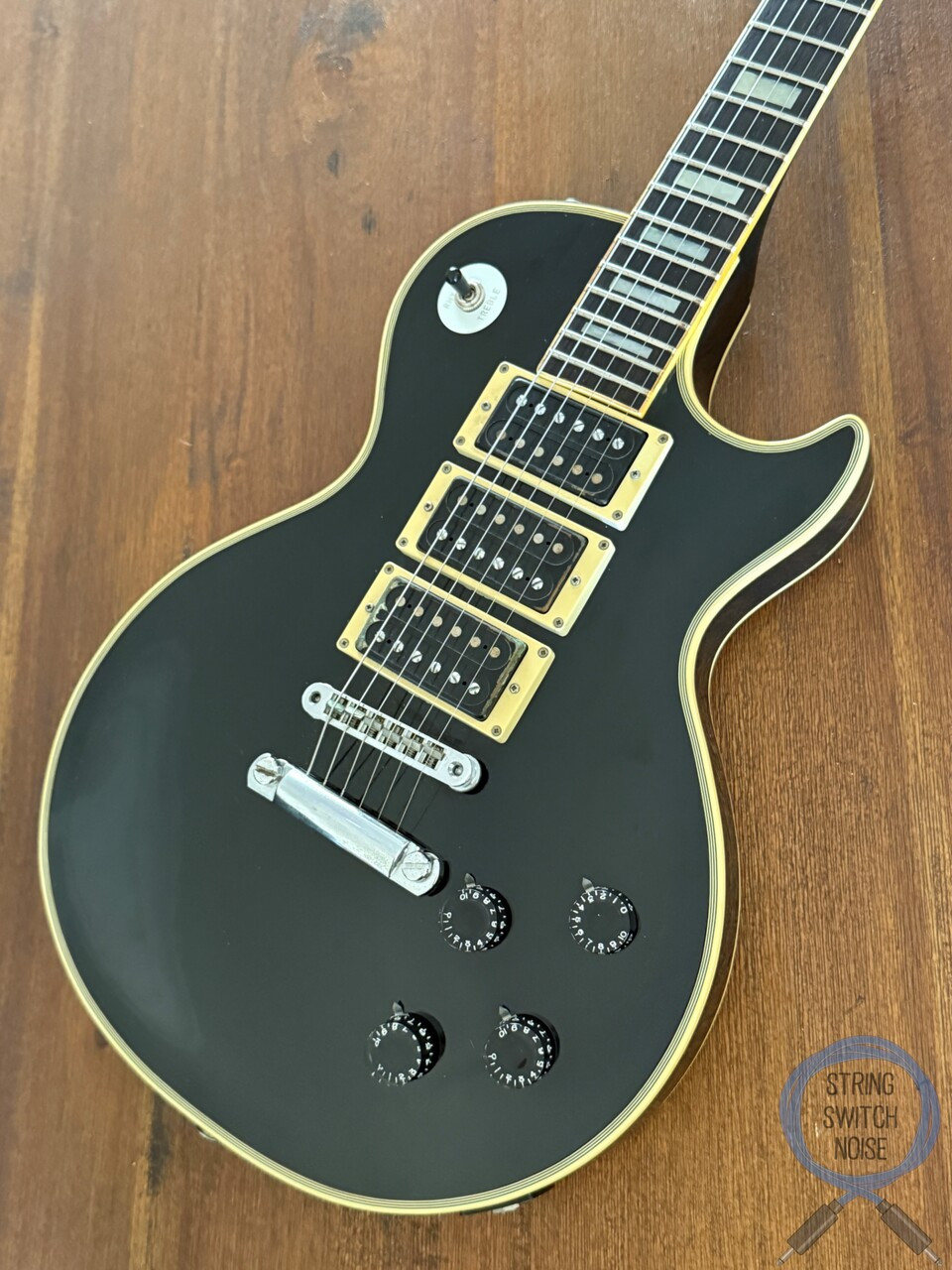 Greco, Les Paul Custom, EG600P, Black,1977 vintage, “Frampton”
