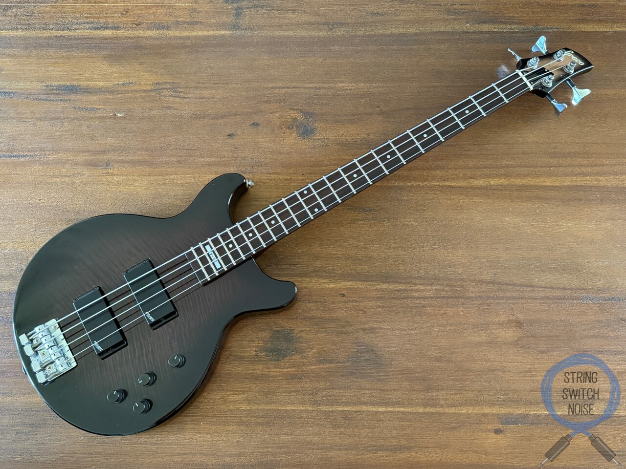 Greco TV Bass, TV-SE, Black Brown Burst, MIJ, 2002, Active