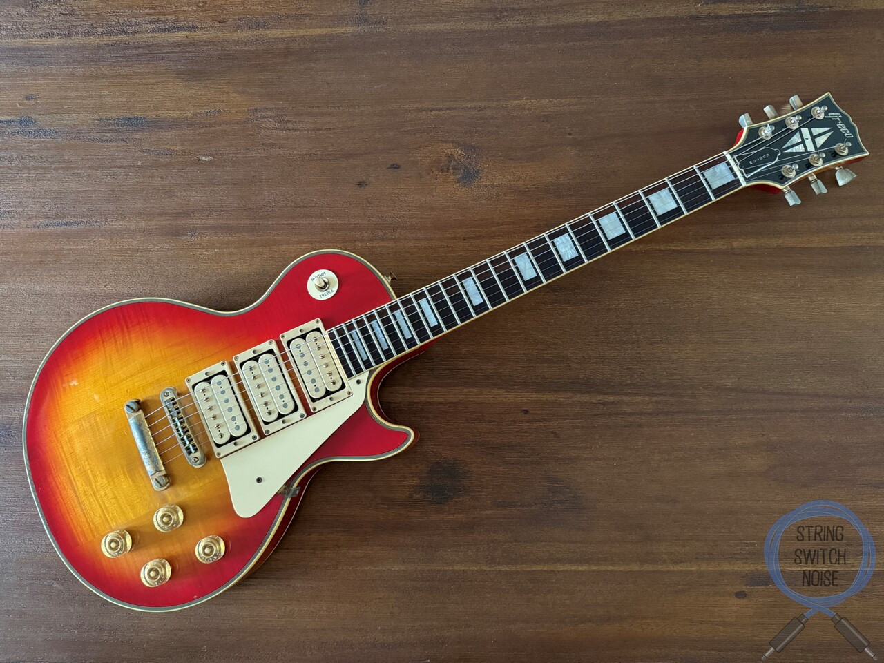 Greco, Les Paul Custom, Cherry Sunburst, 1979, OHSC - KISS - Ace Frehley D797xxx