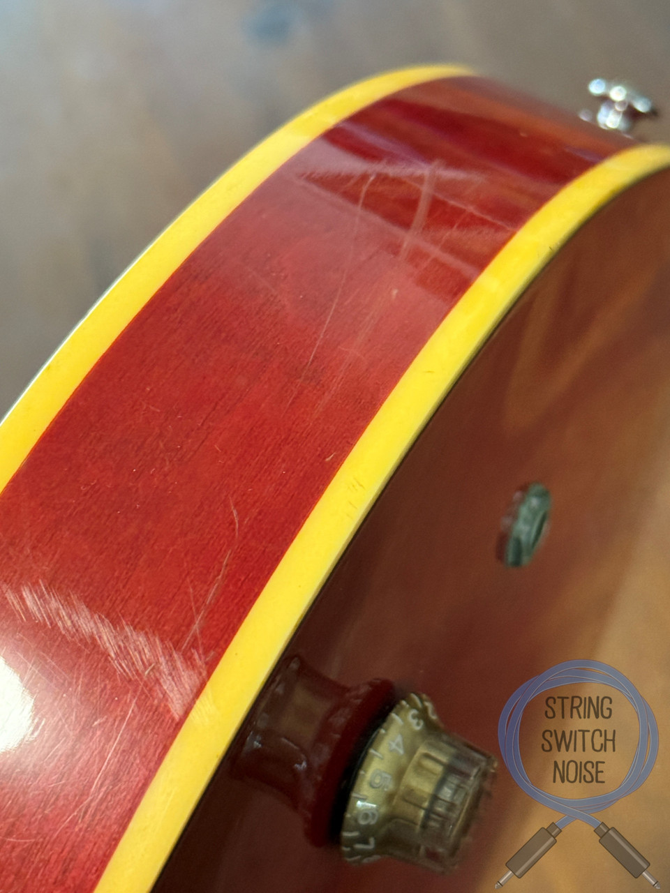 Yamaha SA700, “335” Style, 1981, Semi Hollow, Persimmon Red