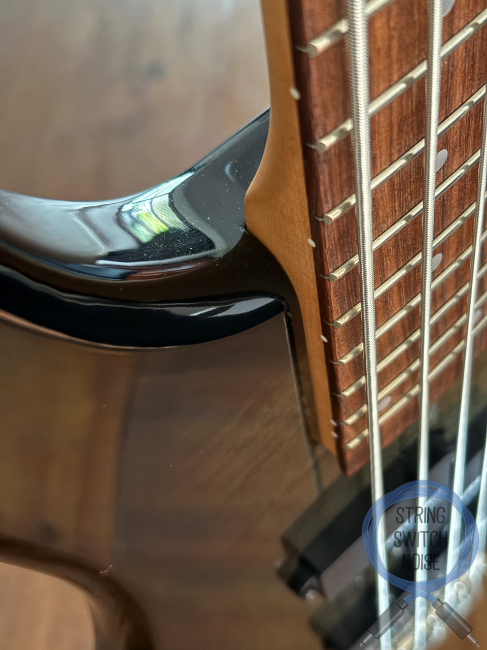 Fernandes Revolver Bass, Quilted Black Burst, 1990s, FRB-40