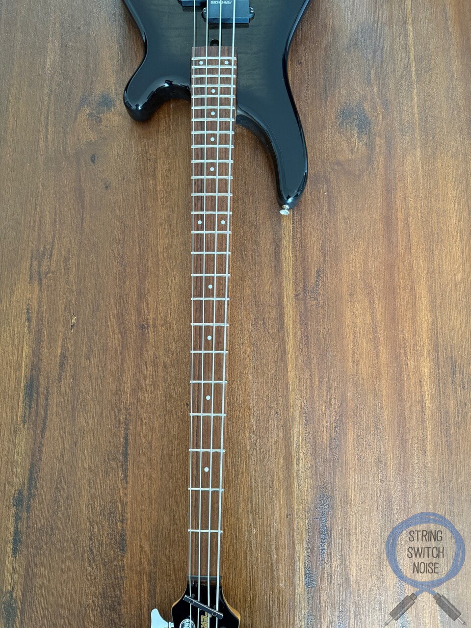 Fernandes Revolver Bass, Quilted Black Burst, 1990s, FRB-40