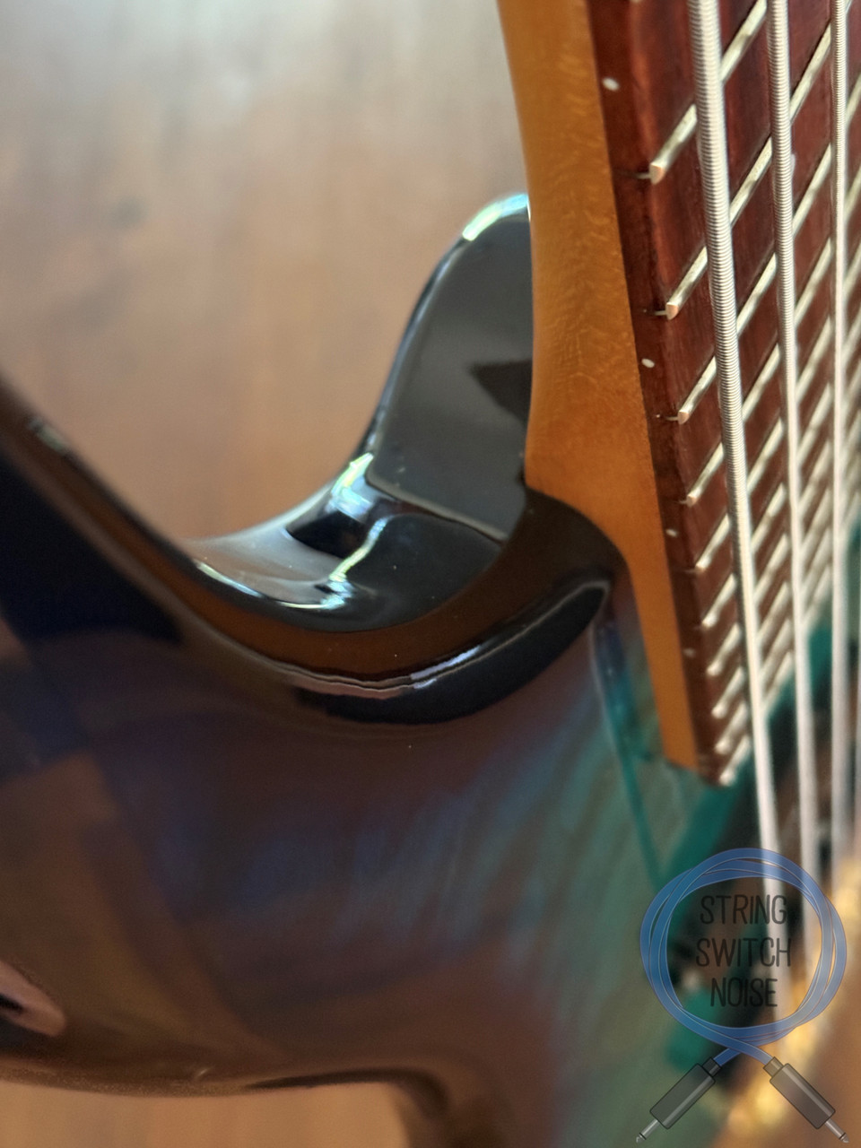 Fernandes Revolver Bass, Sapphire Blue Gradient, FRB-40, 1990's