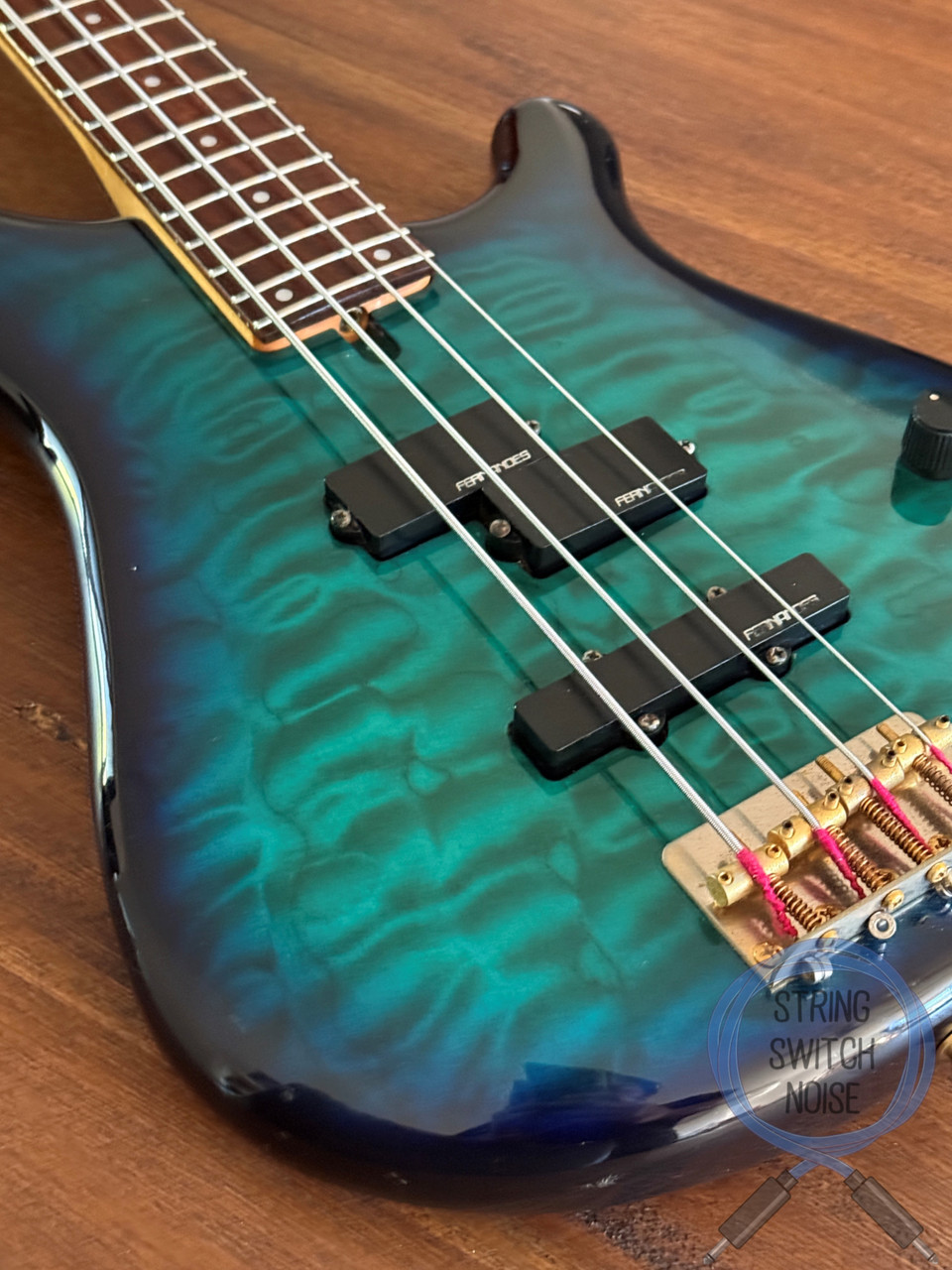Fernandes Revolver Bass, Sapphire Blue Gradient, FRB-40, 1990's