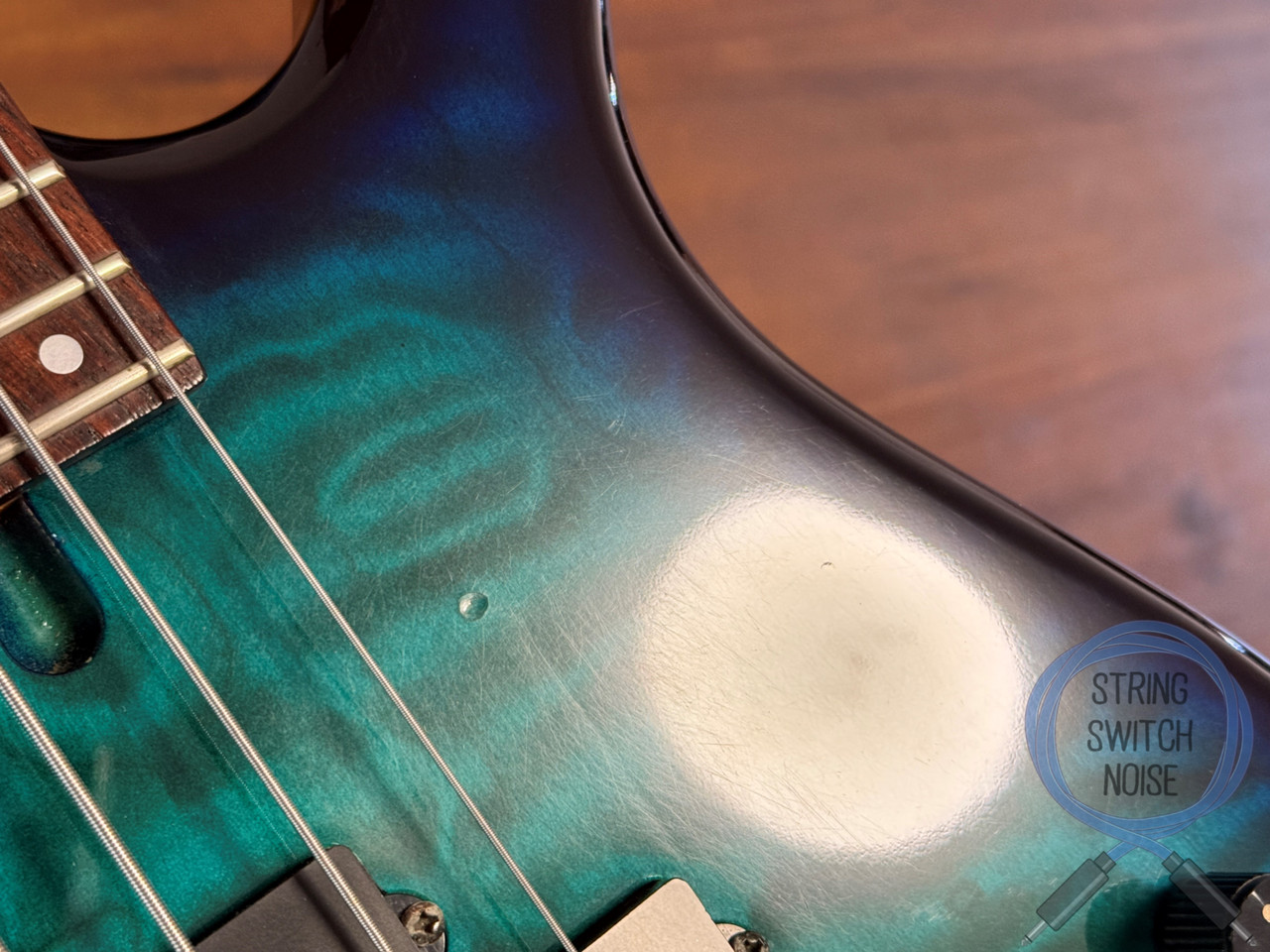 Fernandes Revolver Bass, Sapphire Blue Gradient, FRB-40, 1990's
